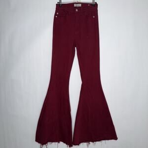 Judy Blue Women’s Super Flare Bell Bottom Jeans High Festival Boho Size 1/25